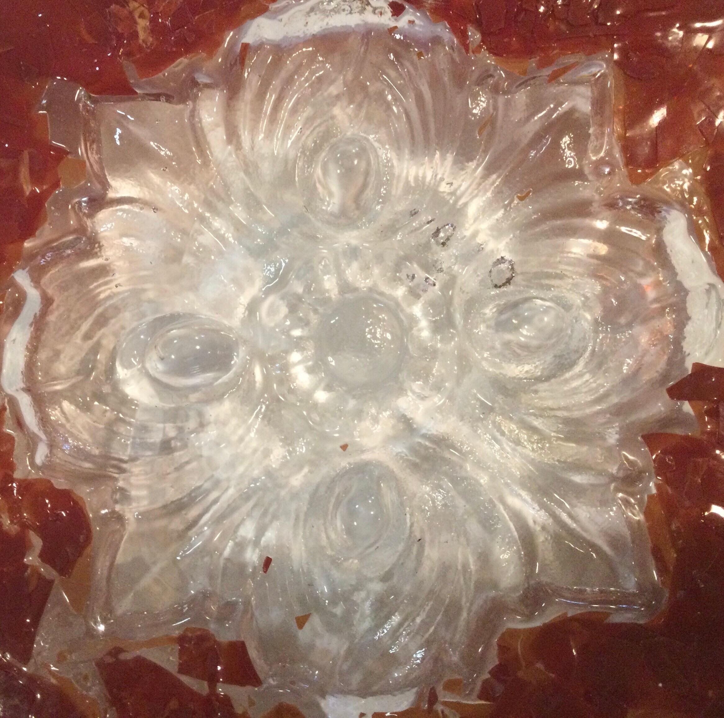 Garcia Art Glass Paperweight Red Handblown Signed & Numbered Etsy