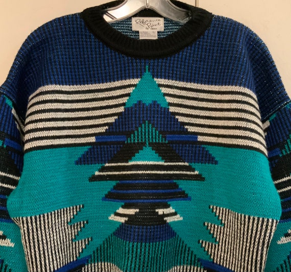 Metallic Knit Sweater/Pullover/“Reference Point b… - image 5