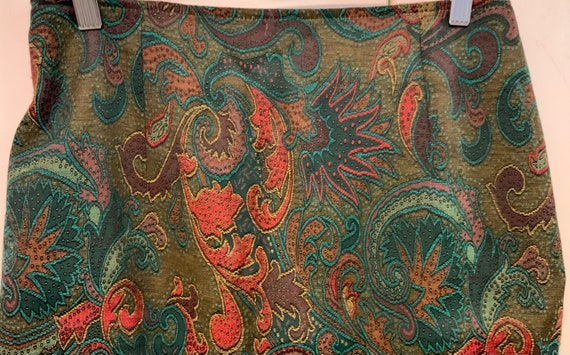 80s Paisley Print Skirt/The Limited/Pencil-Column… - image 3