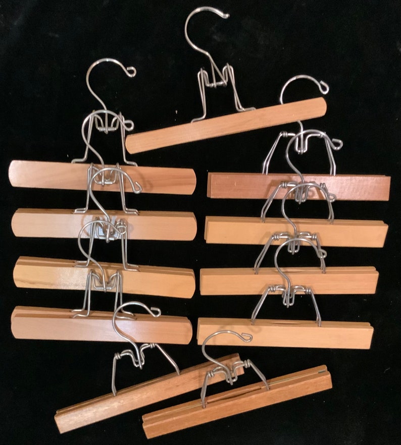 Lot Wood Pant Hangers/skirt Hangers/trouser Etsy