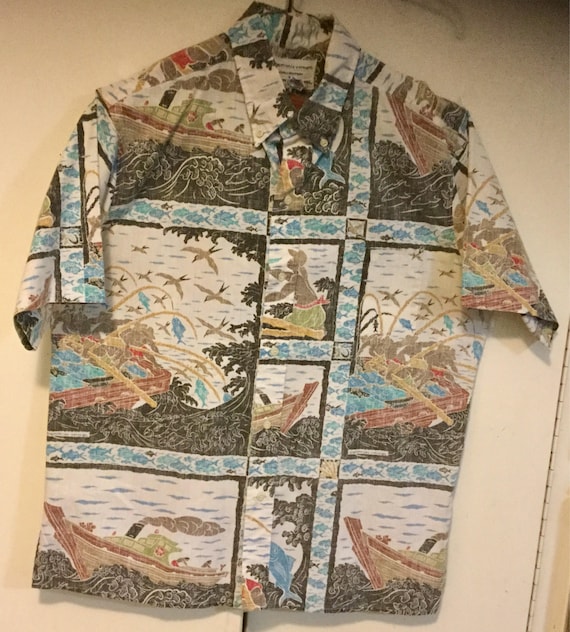 Reyn Spooner Nautical Hawaiian Shirt “Dietrich Va… - image 3