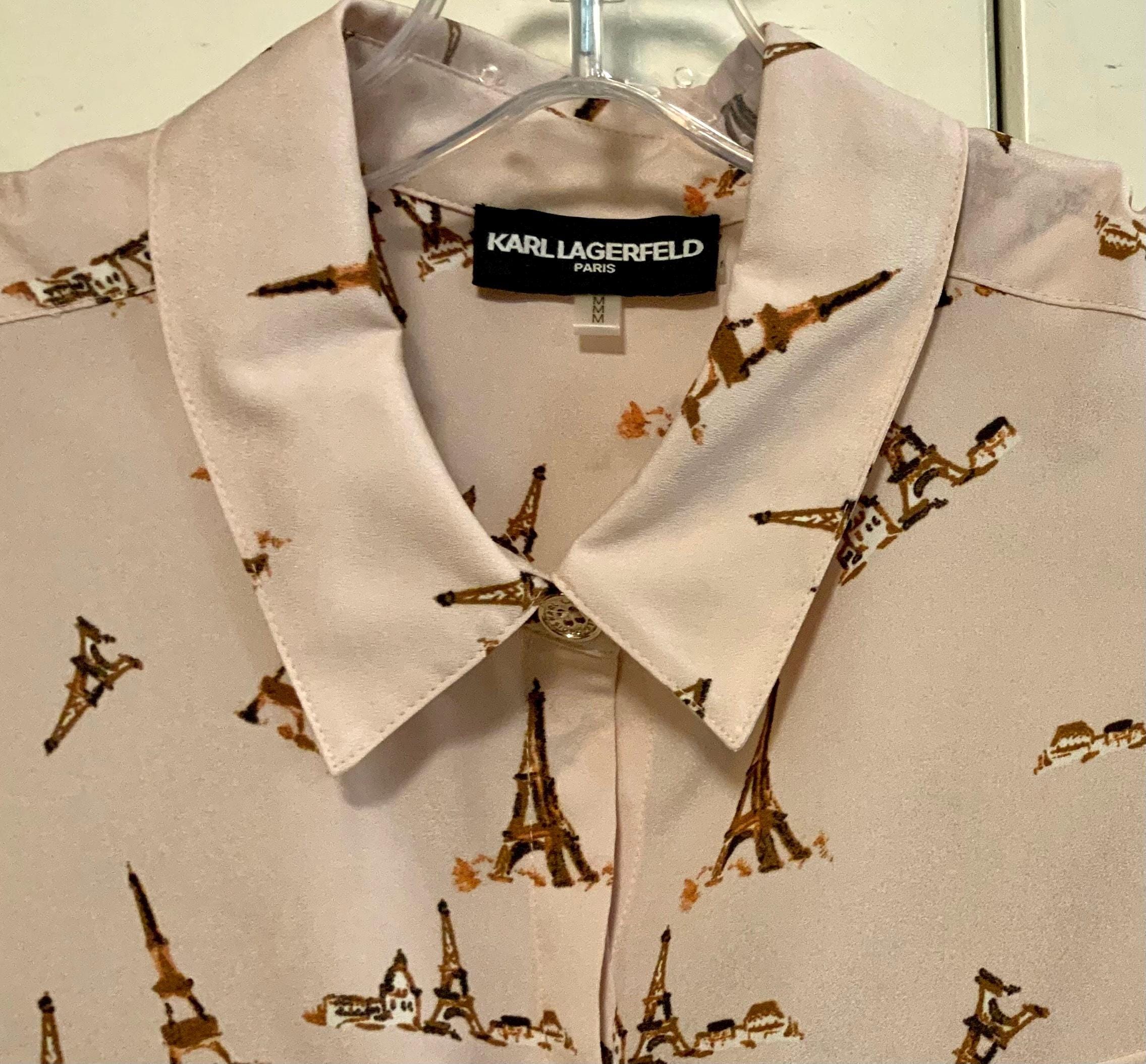 T-shirt à Manches Courtes En Coton Doux Imprimé Tour Eiffel Tour Eiffel Pour Femme Col Rond Manches Courtes Mode Casual Chemises Unisexe, Blanc, S