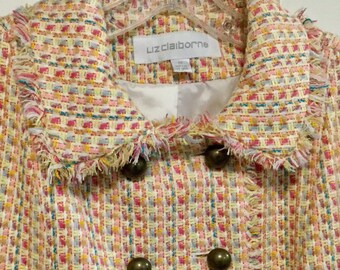 Pastel Tweed Jacket - Etsy