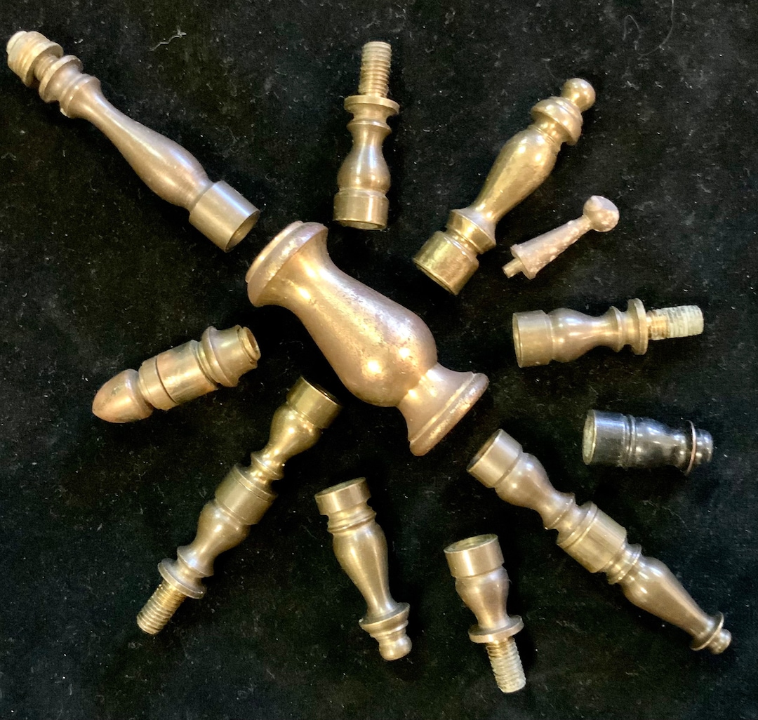 Brass Lamp Lighting Finial/lamp Riser Parts/solid Brass Light Hardware