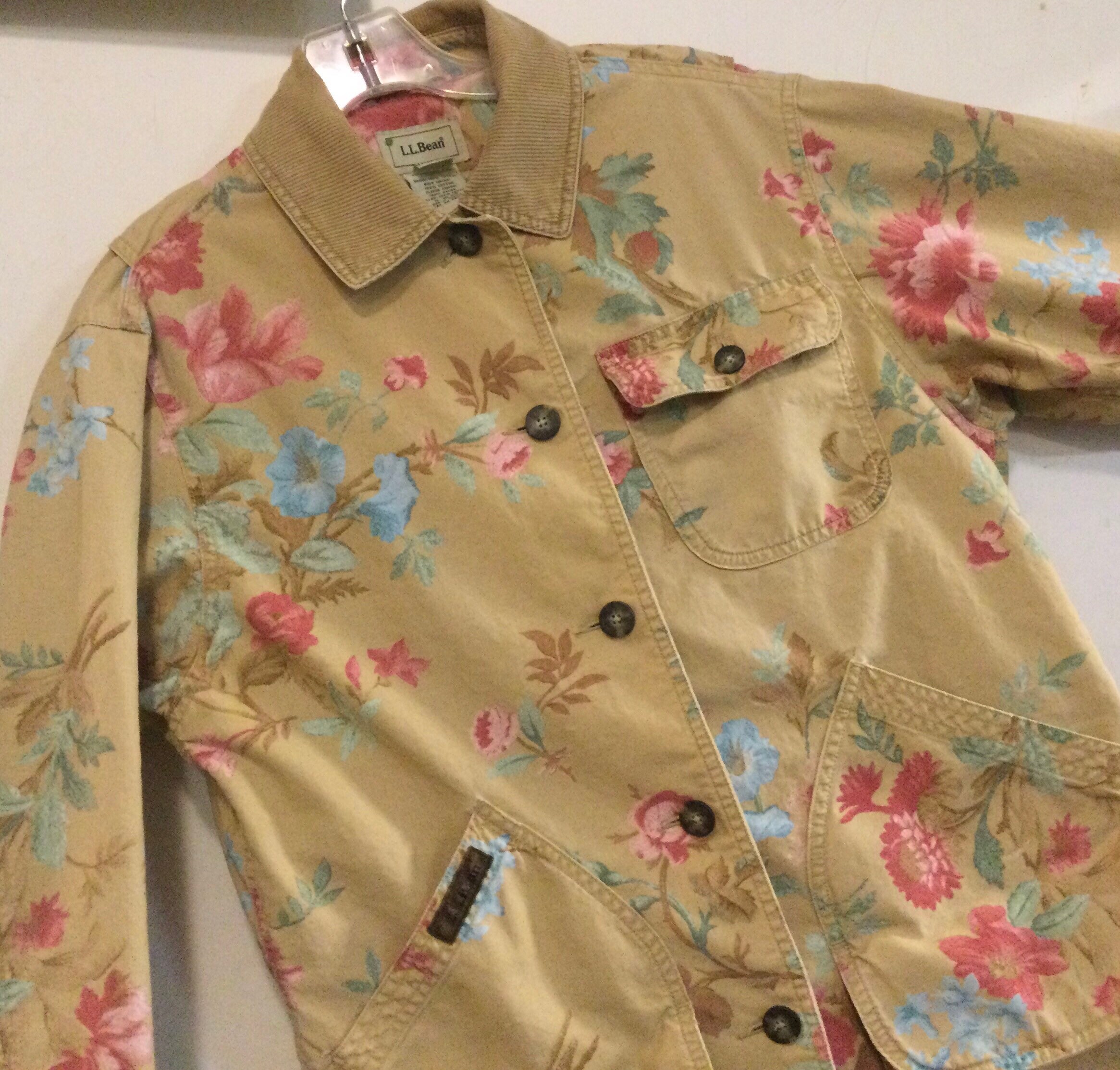 ll bean floral jacket
