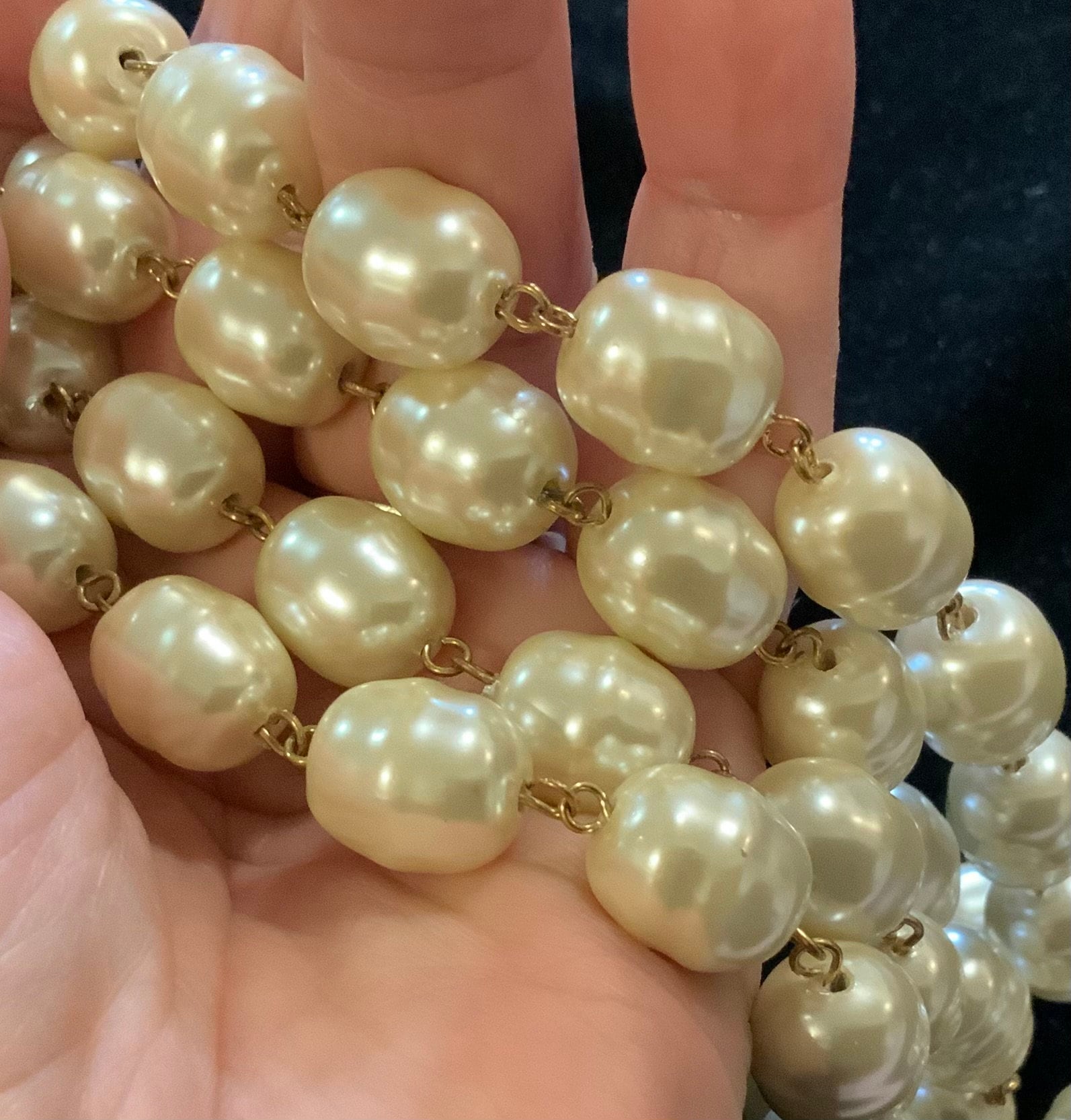 Ralph Lauren Pearl Necklace/lauren Ralph Lauren/faux Pearl Beads 