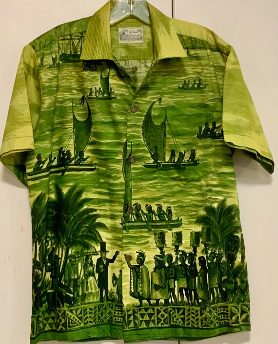 1950s Stan Hicks Hawaiian Shirt/Island Casuals/Ki… - image 2