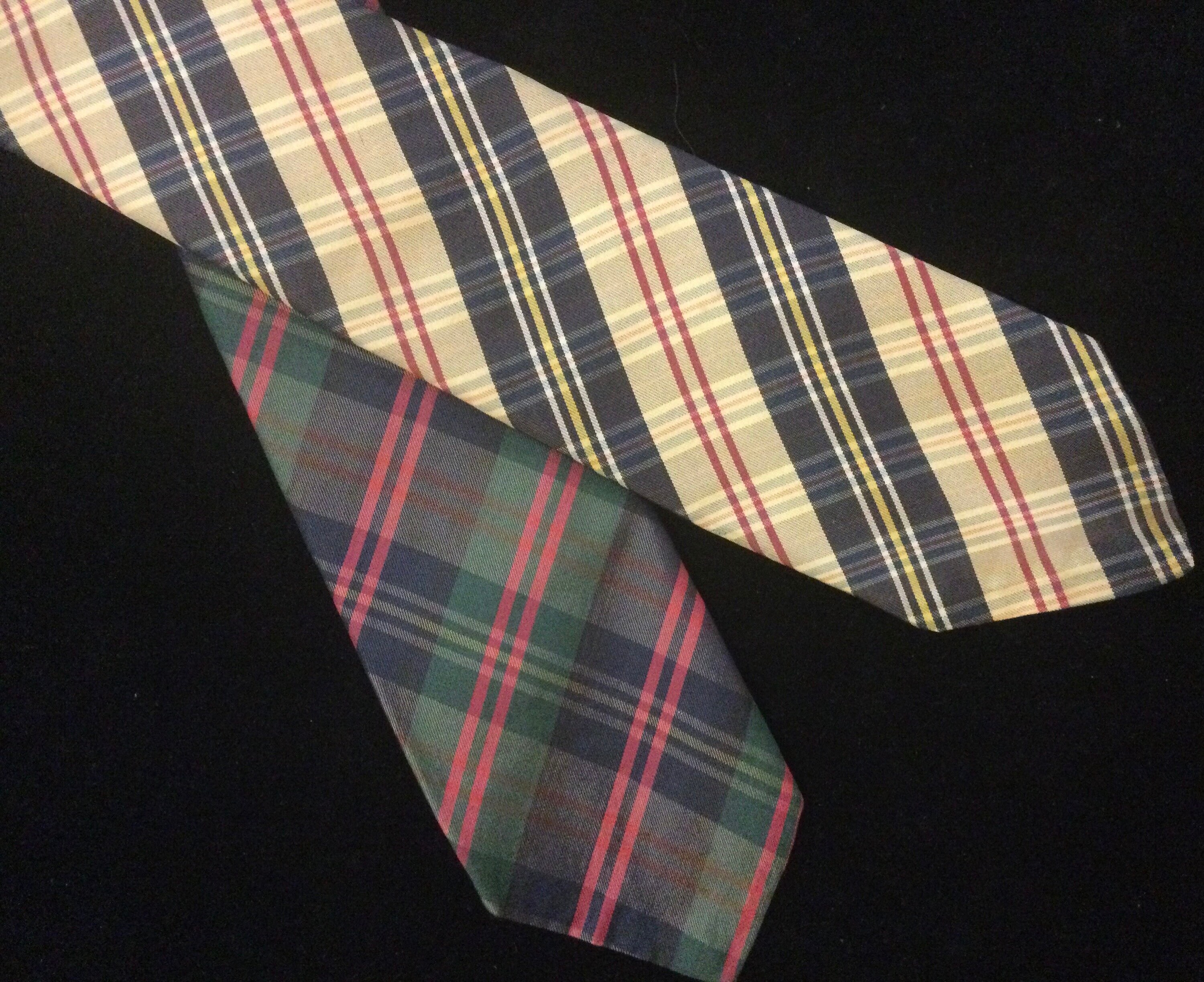 Vtg Brooks Brothers Necktie Tie Silk/Plaid Pair Etsy