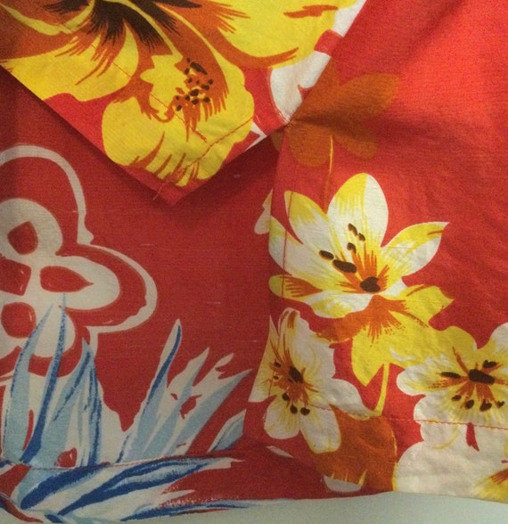 Floral Hawaiian Print Blouse-Shirt-Top/“Harve Ben… - image 8