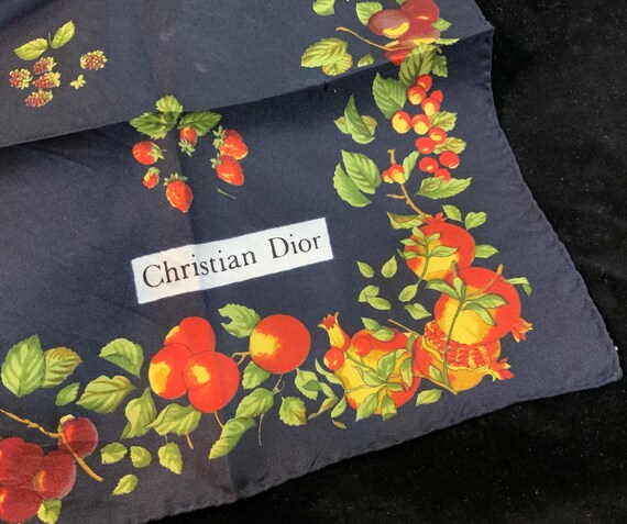 Christian Dior 80s vintage scarf スカーフ christian-dior-macaw-scarf-