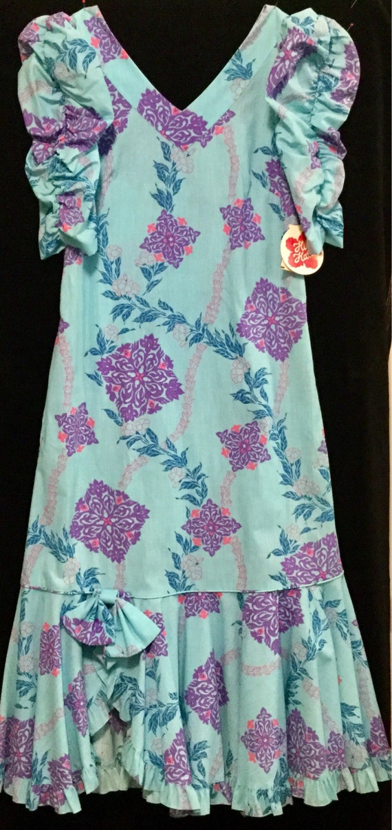 Hawaiian Muu Muu Floral Maxi Dress/"Hilo Hattie"/… - image 4