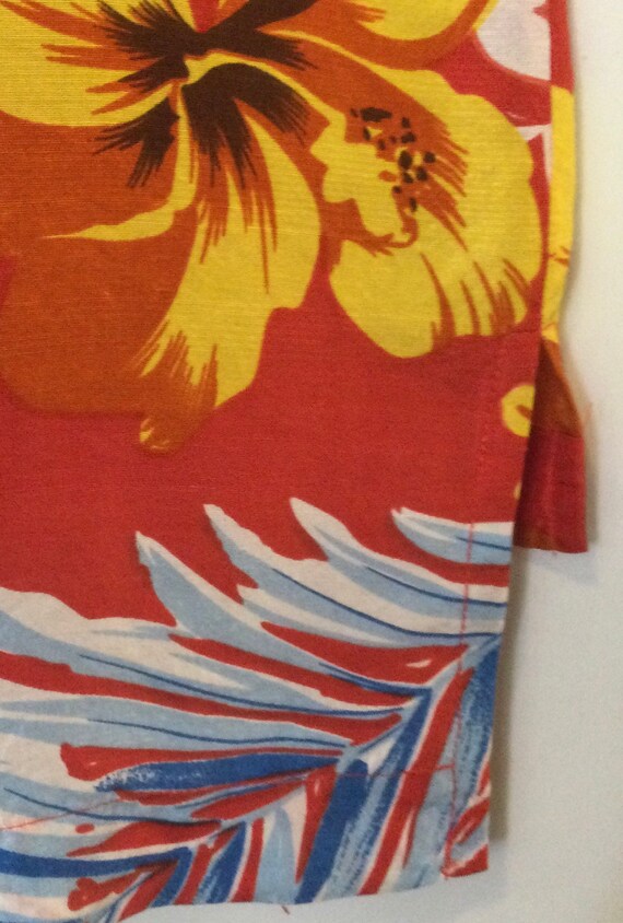 Floral Hawaiian Print Blouse-Shirt-Top/“Harve Ben… - image 7