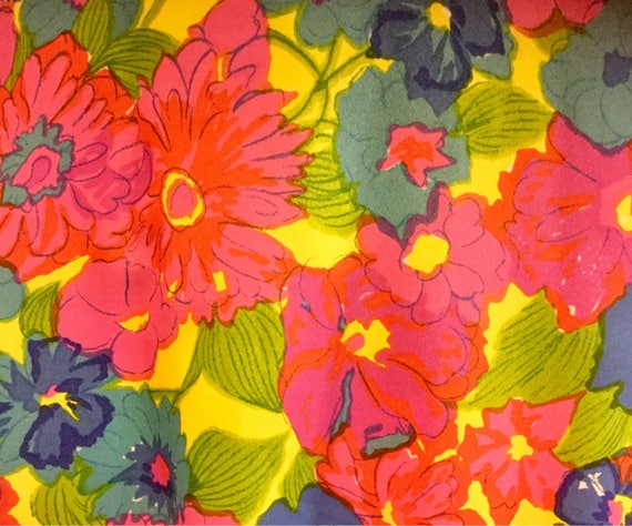 1970s Floral Hawaiian Caftan-Kaftan-MuuMuu-Dress … - image 8