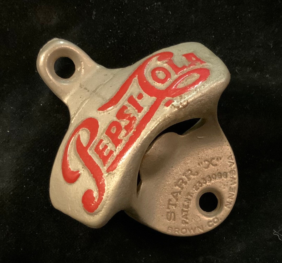 1940s Pepsi Cola Bottle Opener/starr x/wallmount/brown Co/newport News