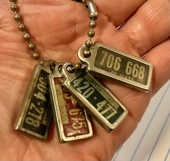 1940s DAV License Plate Set/disabled American Veterans/souvenir