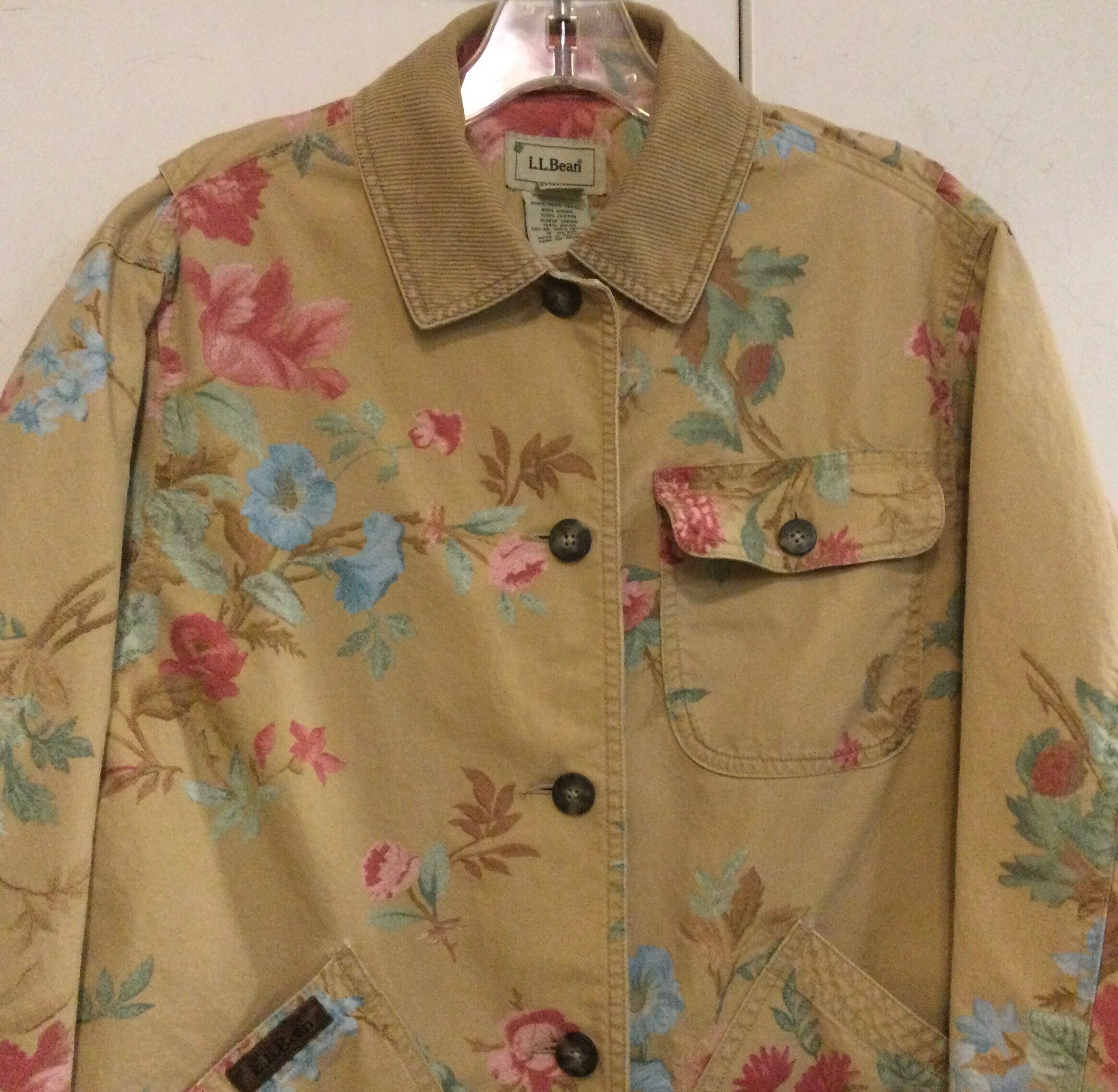 ll bean floral jacket