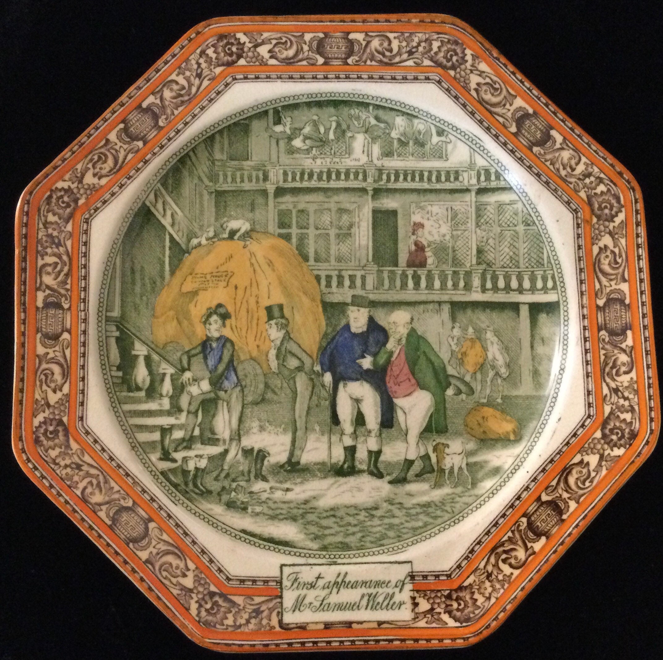 Vintage Pickwick Papers Plate Samuel Weller Charles Dickens Etsy