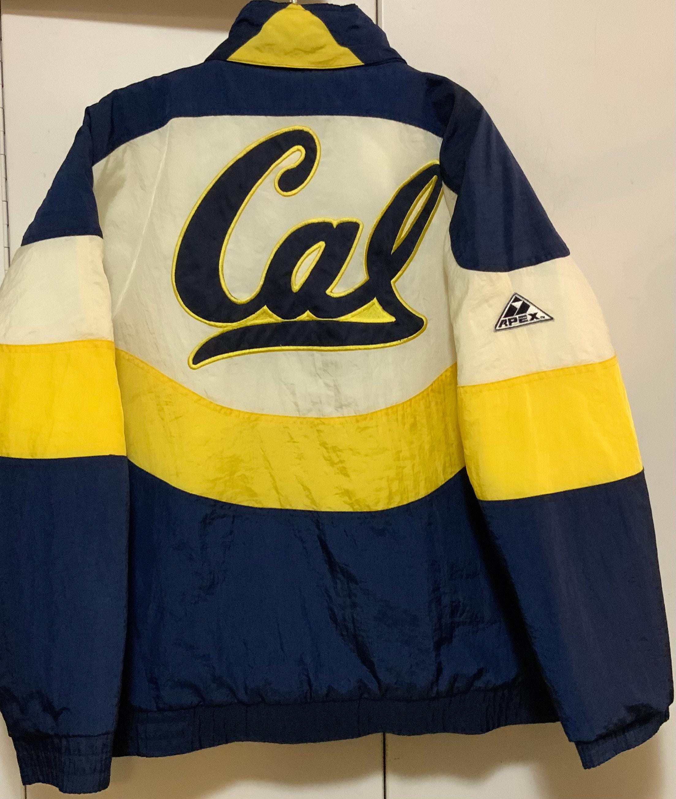 1991 CAL “UC” Berkeley Apex Puffer Jacket Coat/golden Bears/zipper
