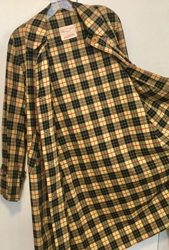 1950 Nova Check Raincoat-Trenchcoat-Coat/Scottish… - image 4