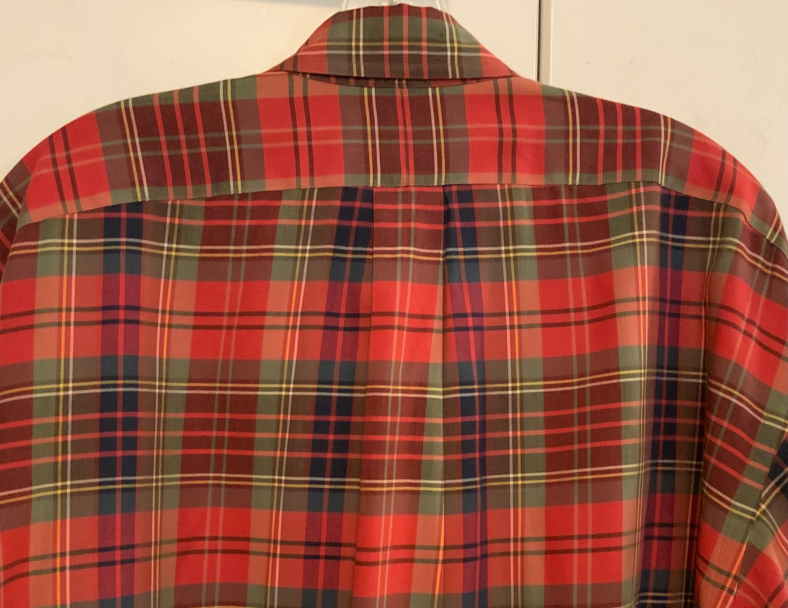 Ralph Lauren Shirt/“blake”/red Plaid/button Down Collar/polo  display picture 1