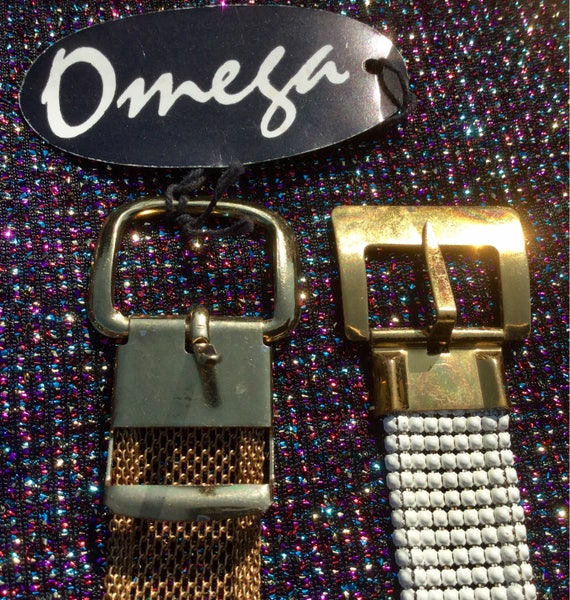 50s Whiting & Davis Belt and 1980s Gold Omega Bel… - image 4