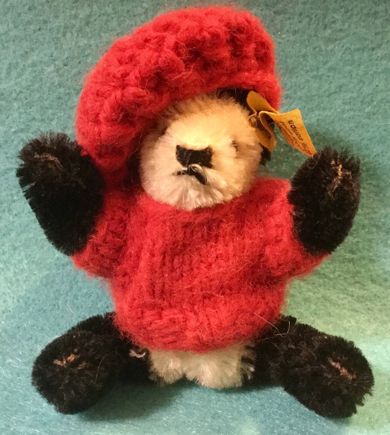 1970s Steiff Panda Bear Miniature Stuffed Toy Animal Yellow | Etsy