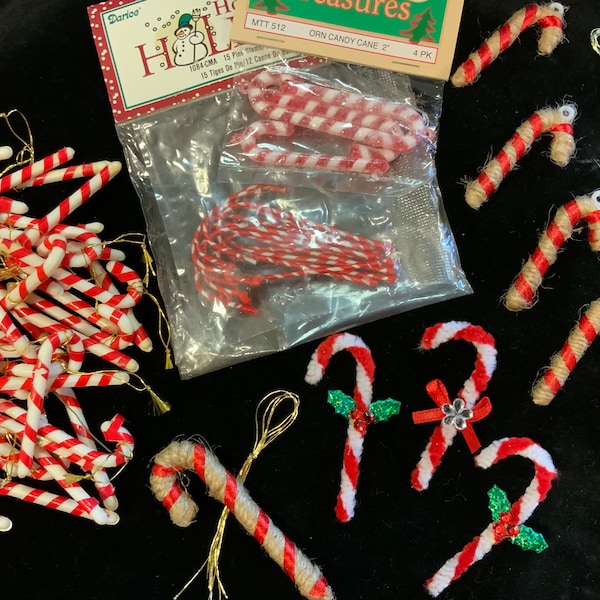 Miniature Candy Canes Etsy