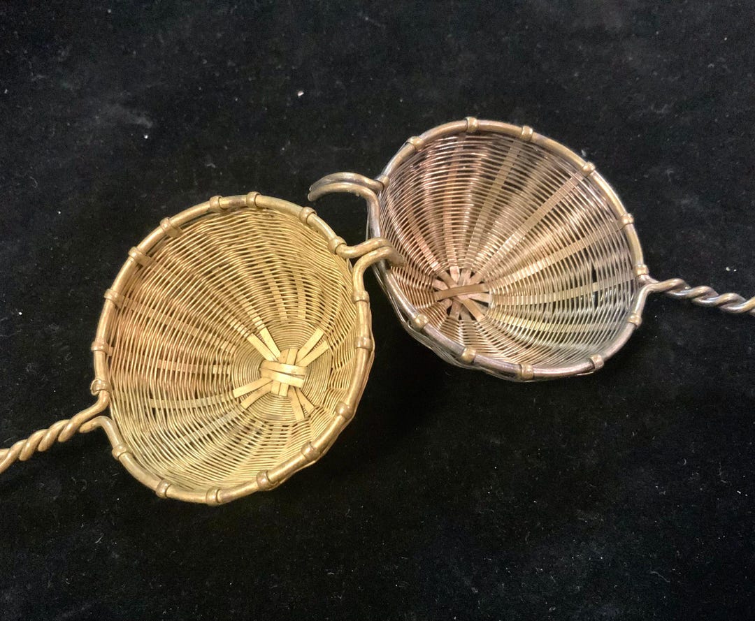 Wire Tea Set Project Wire Tea Strainer-basket Set/loose Leaf Tea/brass Metal/handle/“west ...