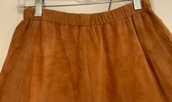 SALE—Chamois Suede Leather Skirt/Midi-Maxi/Camel-… - image 5