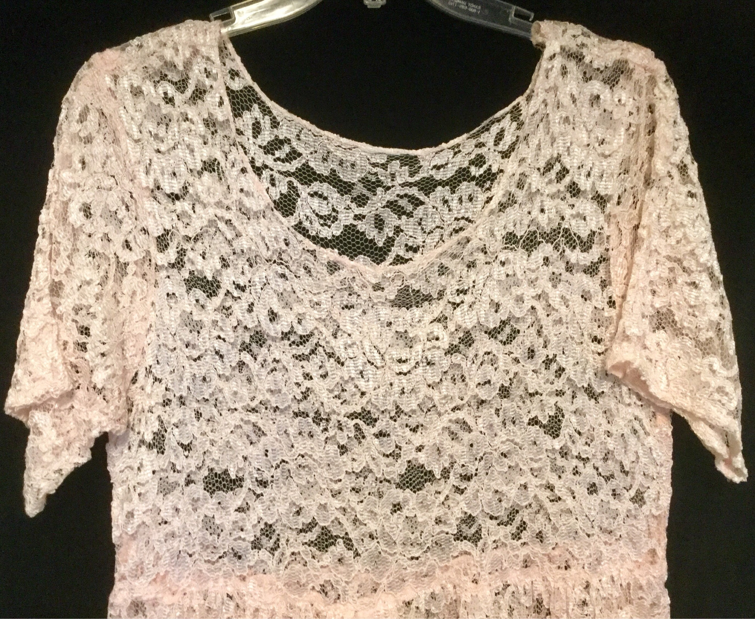 pink lace sundress