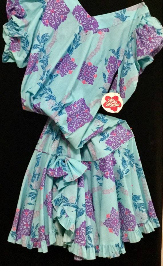 Hawaiian Muu Muu Floral Maxi Dress/"Hilo Hattie"/… - image 2