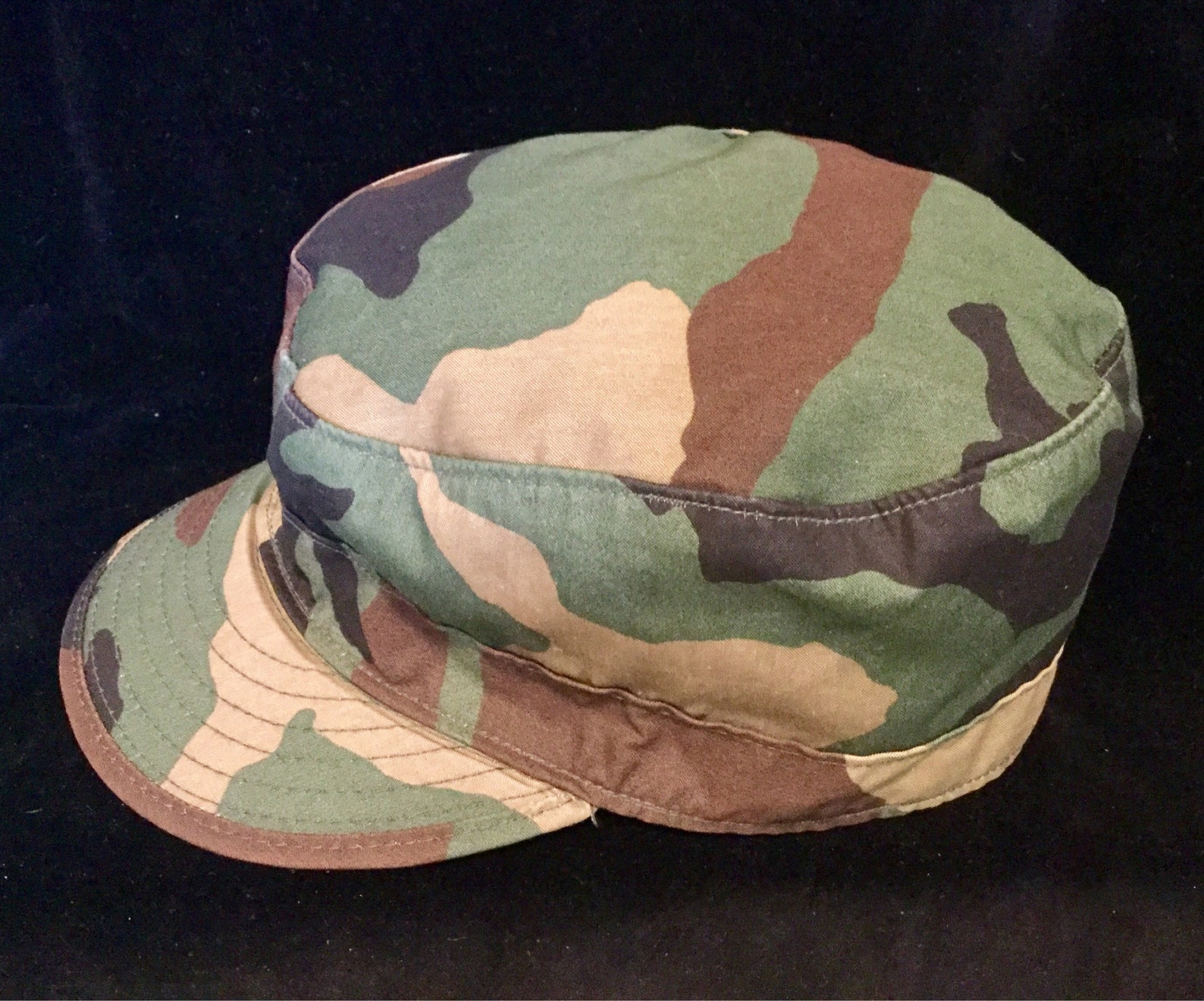 US Army BDU Patrol Hat Cap Field Fatigue Camouflage Woodland Etsy