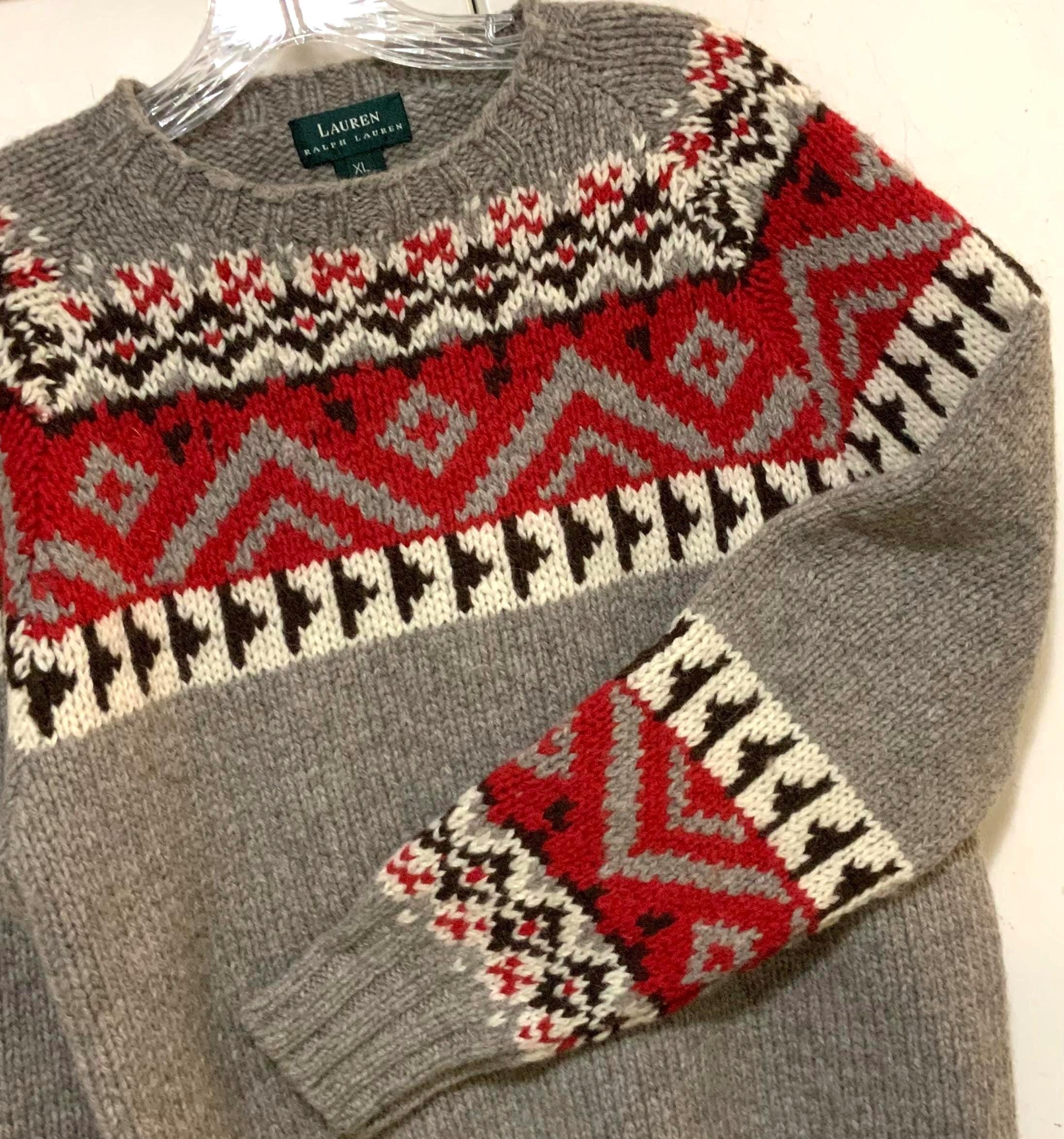 Navajo Sweater Ralph Lauren - Etsy
