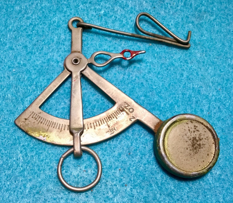 1930 Postage Scale Postal Letter US Mail Metal Brass Handheld Etsy
