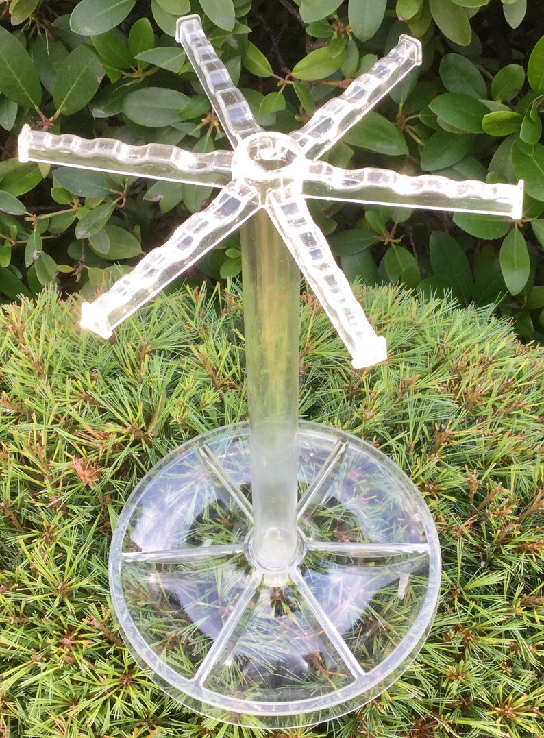 Clear Lucite Jewelry Stand Rack Holder Storage Organizer Retail Display Table-Top Large 8 x 13 inches Vintage 1970/'s