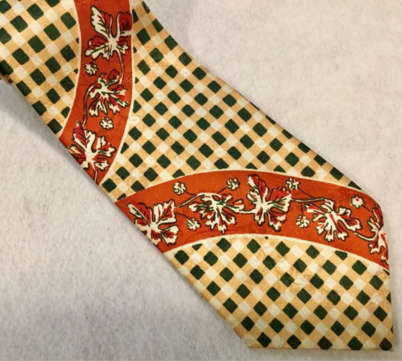 1940s Mens Tie-Necktie/Art Deco "Smoothie" Silk J… - image 2