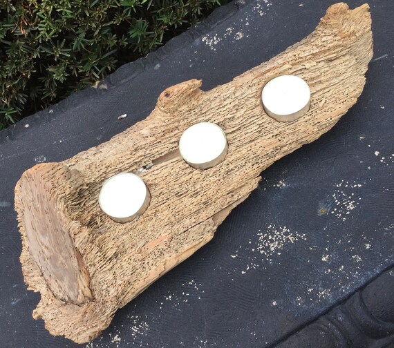 Driftwood tea cheap light holder