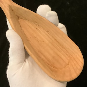 Wood Spoon Utensil/Hand Carved/Hanging Spoon/Primitive/Rustic Farmhouse Kitchen/Large+Long 18.5”/Handmade/Vintage