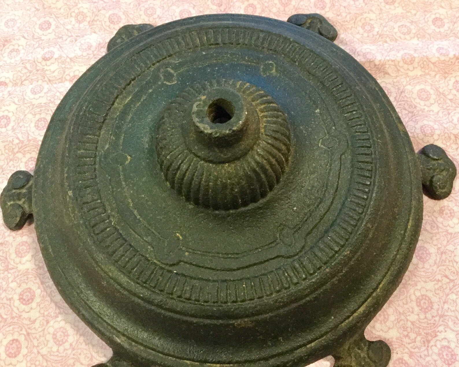 Antique Cast Iron Floor Lamp Base Wrought Iron Lighting Etsy