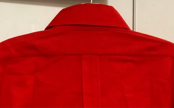 Red Flannel Shirt/Solid Red/Compass/Button Up/Dag… - image 9