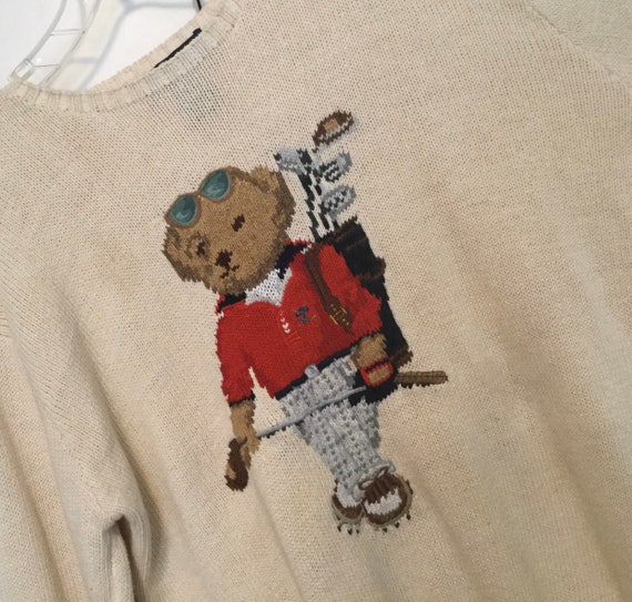 Ralph Lauren Bear Sweater/Pullover/RL Polo Sport/Golf… - Gem Ralph Lauren Bear Sweater/Pullover/RL Polo Sport/Golf… - Gem