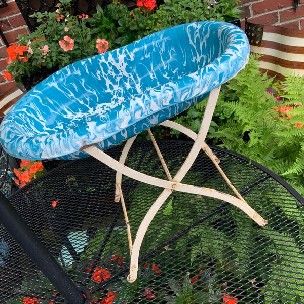 Enamel Vintage Bathtub Stand Etsy