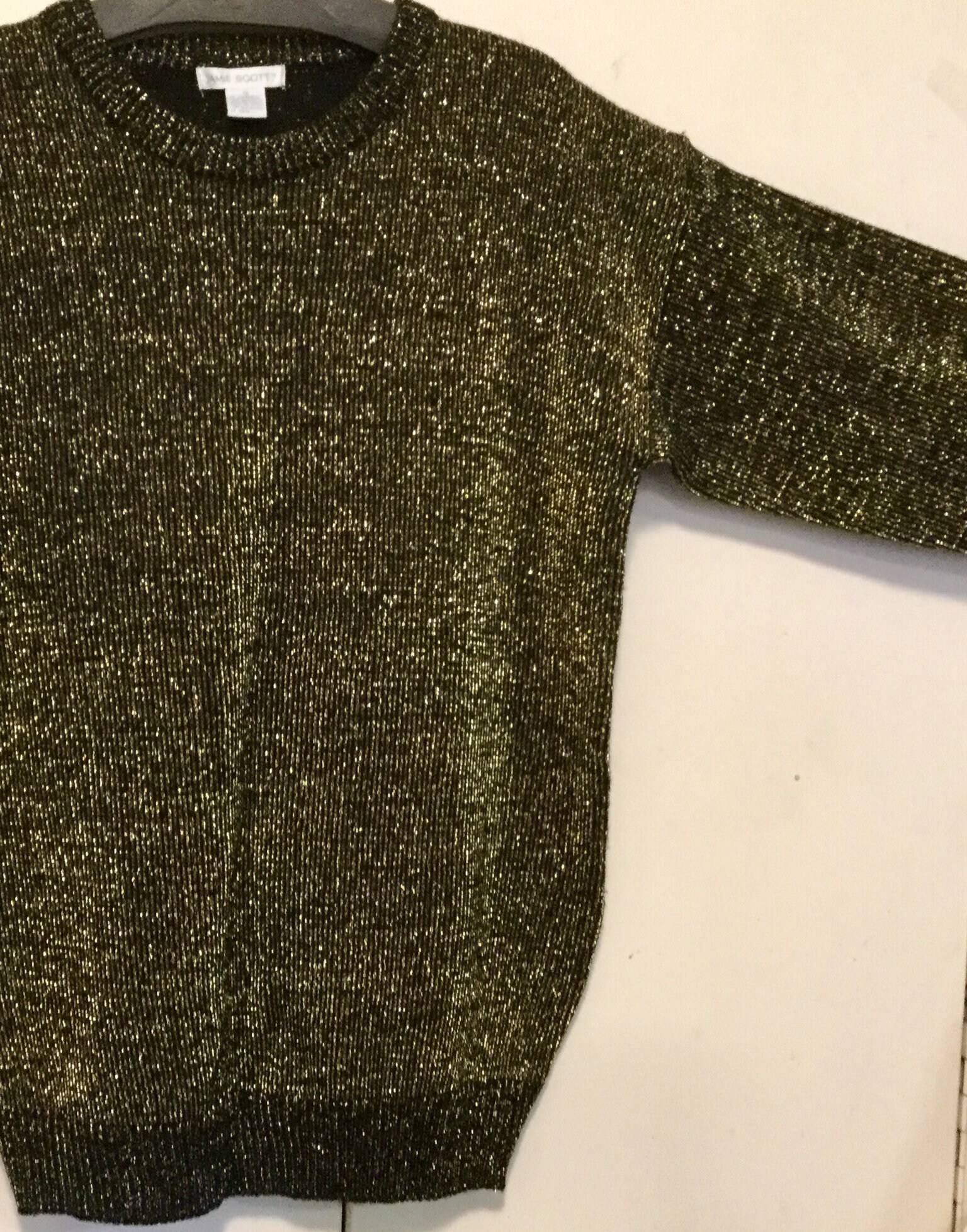 Metallic Net Pullover Sweater main image 0