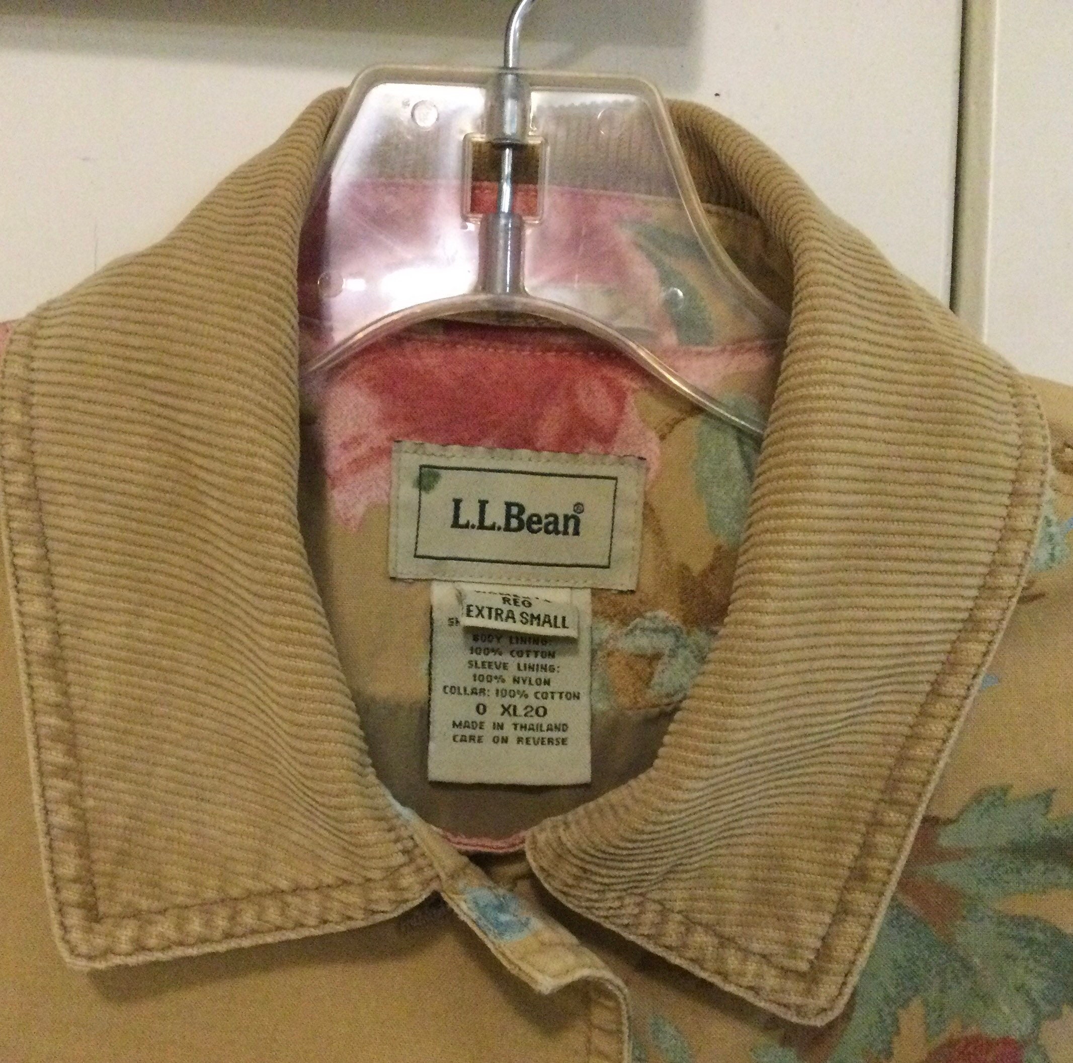 ll bean floral jacket