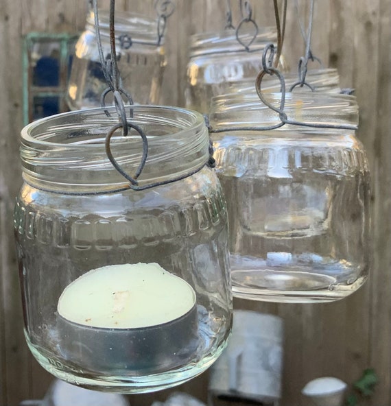 Portavelas de vidrio para velas de té Vidrio - Etsy México
