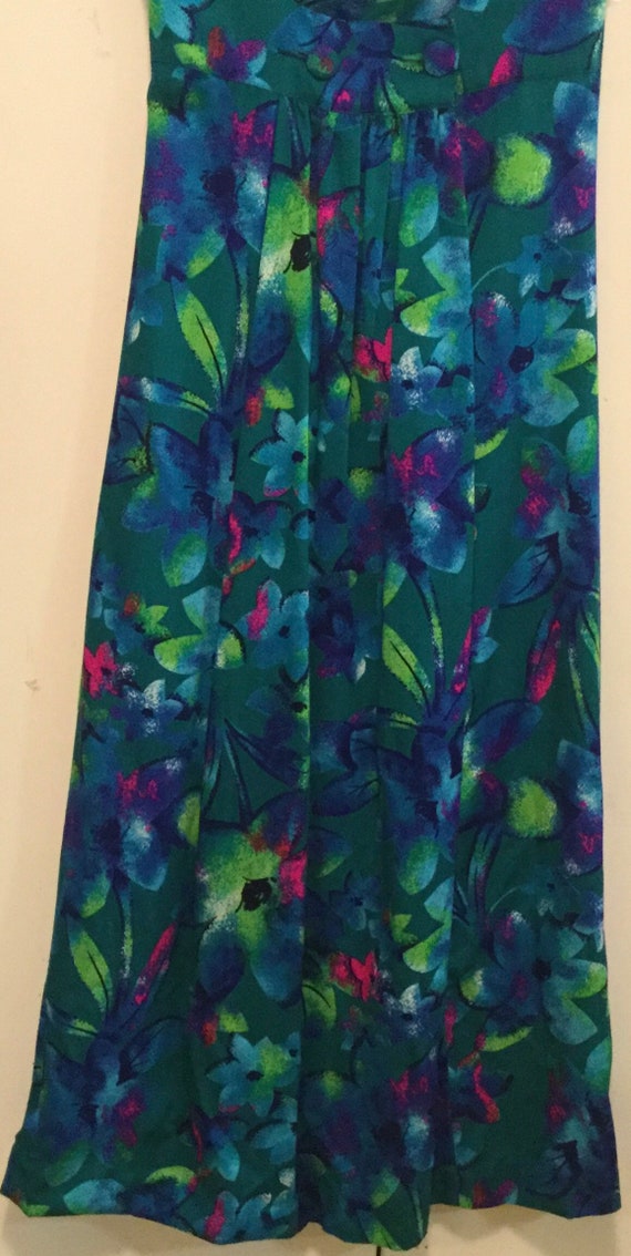 1960s Hawaiian Maxi Dress-Aloha Sundress/“Tia”/Fl… - image 7