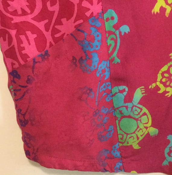 Pink Butterfly Jacket-Shacket-Over Shirt/Patchwor… - image 6