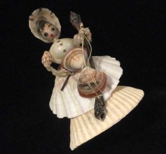 Shell Art Doll Souvenir/seashell Figurine-knick Knack/music