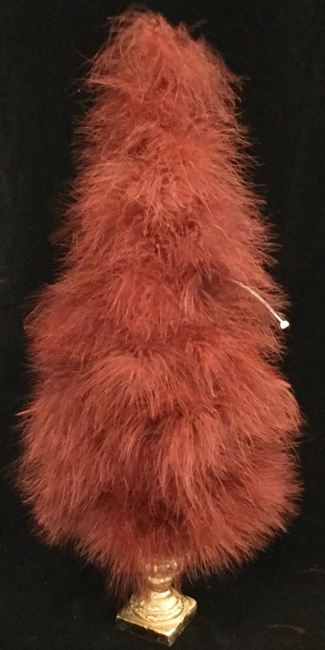 Feather Christmas Tree Pair Red Maroon Burgundy Ostrich Etsy