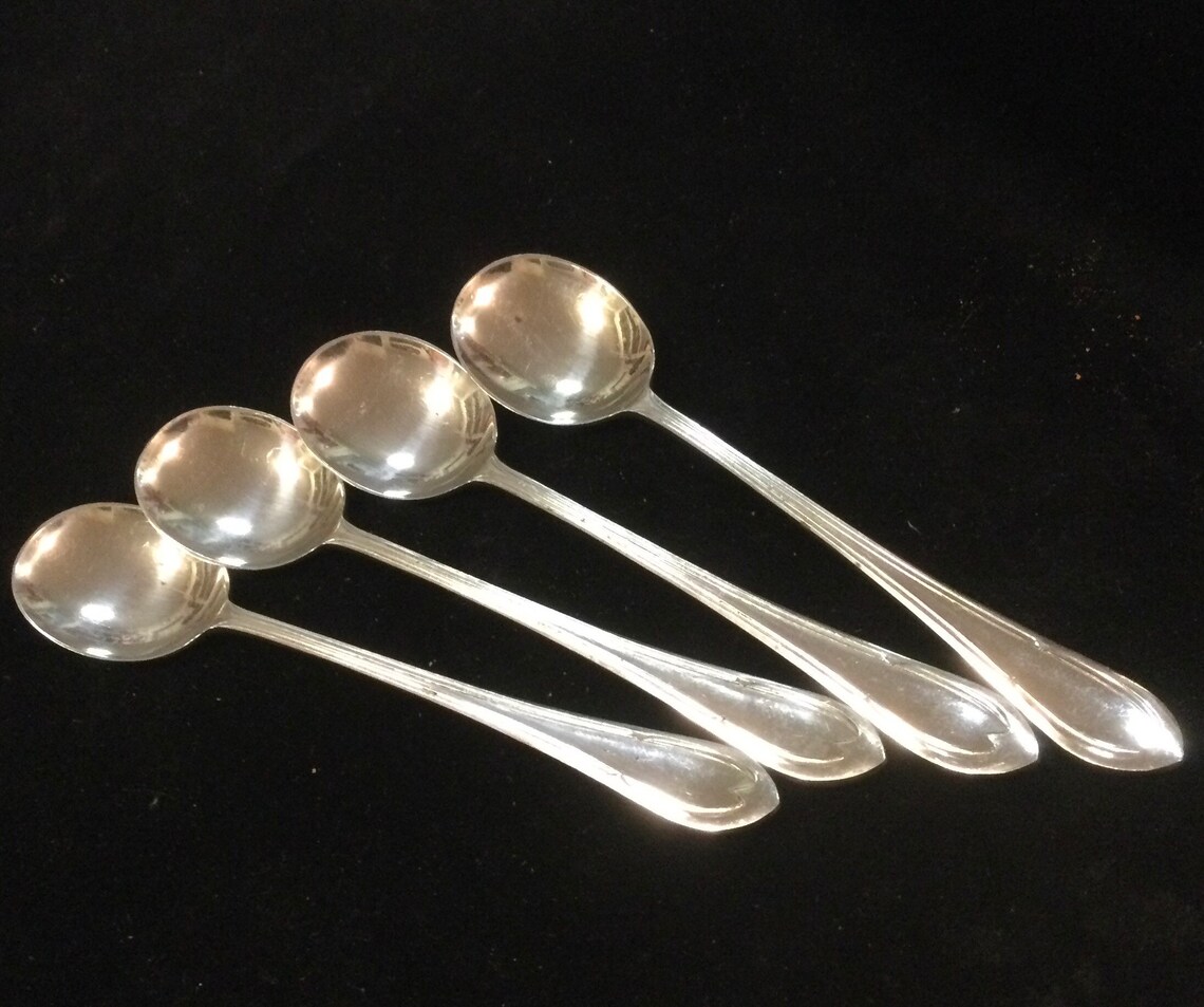 Sheffield Demitasse Spoons Nickel Silver Made in England Small Etsy